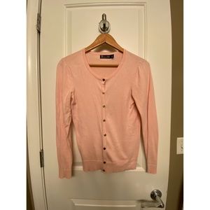 New York & Company Pink Button Up Sweater